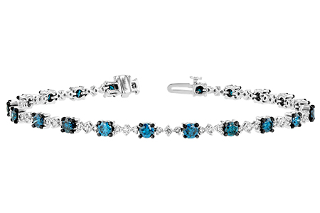 M234-42029: BRACELET 3.00 BLUE DIA 4.05 TW