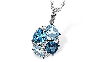 M235-28365: NECK 2.60 BLUE TOPAZ 2.70 TGW