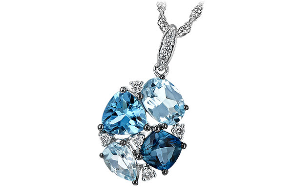 M235-28365: NECK 2.60 BLUE TOPAZ 2.70 TGW