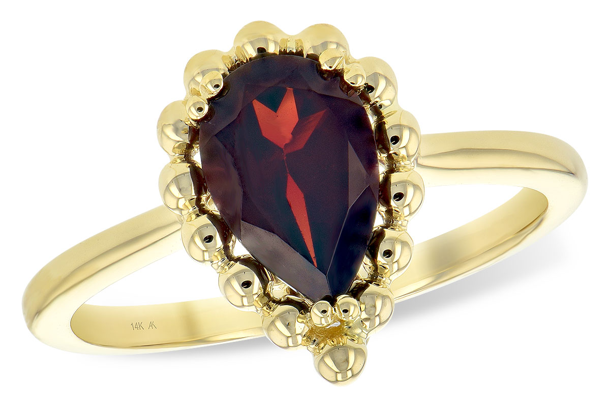 M235-31165: LDS GARNET RING 1.38 CT