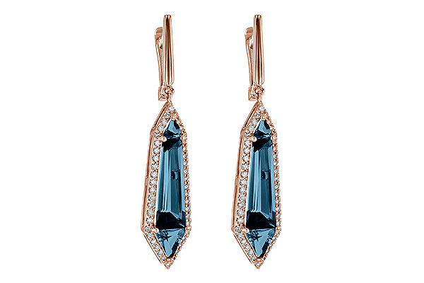 M236-21101: EARR 5.25 LONDON BLUE TOPAZ 5.67 TGW