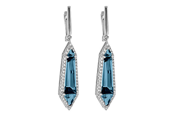 M236-21101: EARR 5.25 LONDON BLUE TOPAZ 5.67 TGW