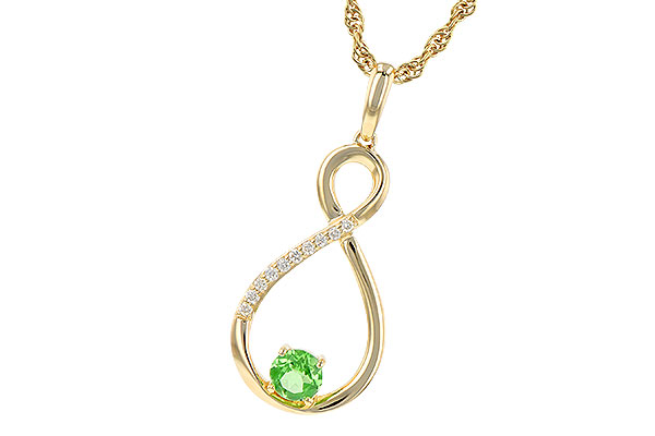 M236-25692: NECK .25 GREEN GARNET .30 TGW