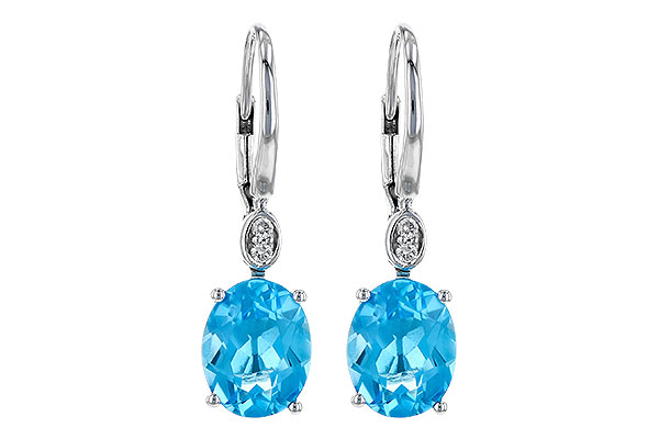 M236-26547: EARR 3.70 TW BLUE TOPAZ 3.75 TGW (9x7MM BT)