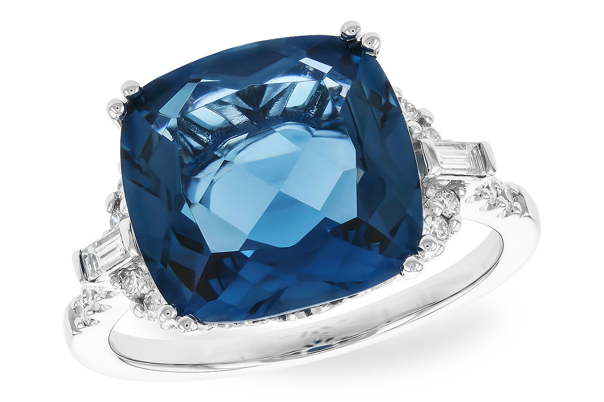 M319-85710: LDS RG 9.00 LONDON BLUE TOPAZ 9.25 TGW (12MM LBT)