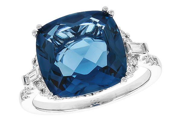 M319-85710: LDS RG 9.00 LONDON BLUE TOPAZ 9.25 TGW (12MM LBT)