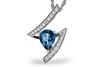 M320-73847: NECK 1.04 LONDON BLUE TOPAZ 1.23 TGW (8x6MM)