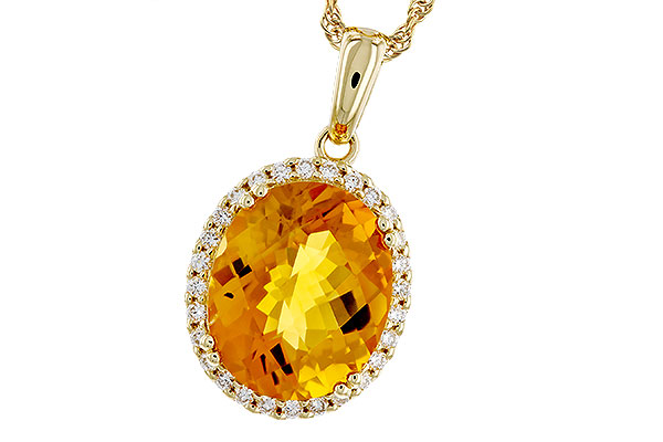 M320-75692: NECKLACE 3.85 CITRINE 4.07 TGW (12x10MM OV)