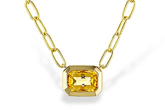 M320-78429: NECKLACE .86 CITRINE (18")