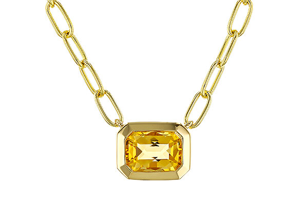 M320-78429: NECKLACE .86 CITRINE (18")
