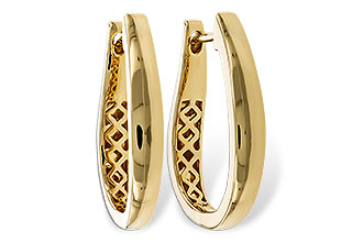 M320-78438: GOLD EARRINGS (22MM)