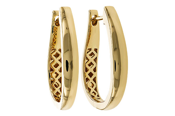 M320-78438: GOLD EARRINGS (22MM)
