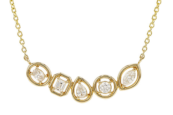 M320-79283: NECKLACE .50 TW FANCY CUT DIAS (18")