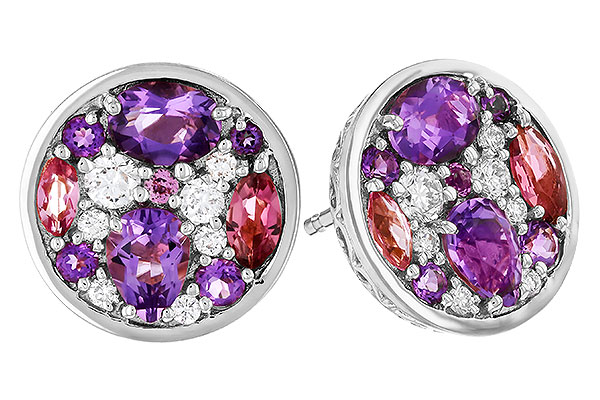 M320-81174: EARR .82 TW SEMI-PRECIOUS (P.TOUR, AMY) .98 TGW